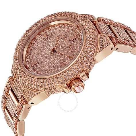 michael kors rose gold logo watch|rose gold mk watch women's.